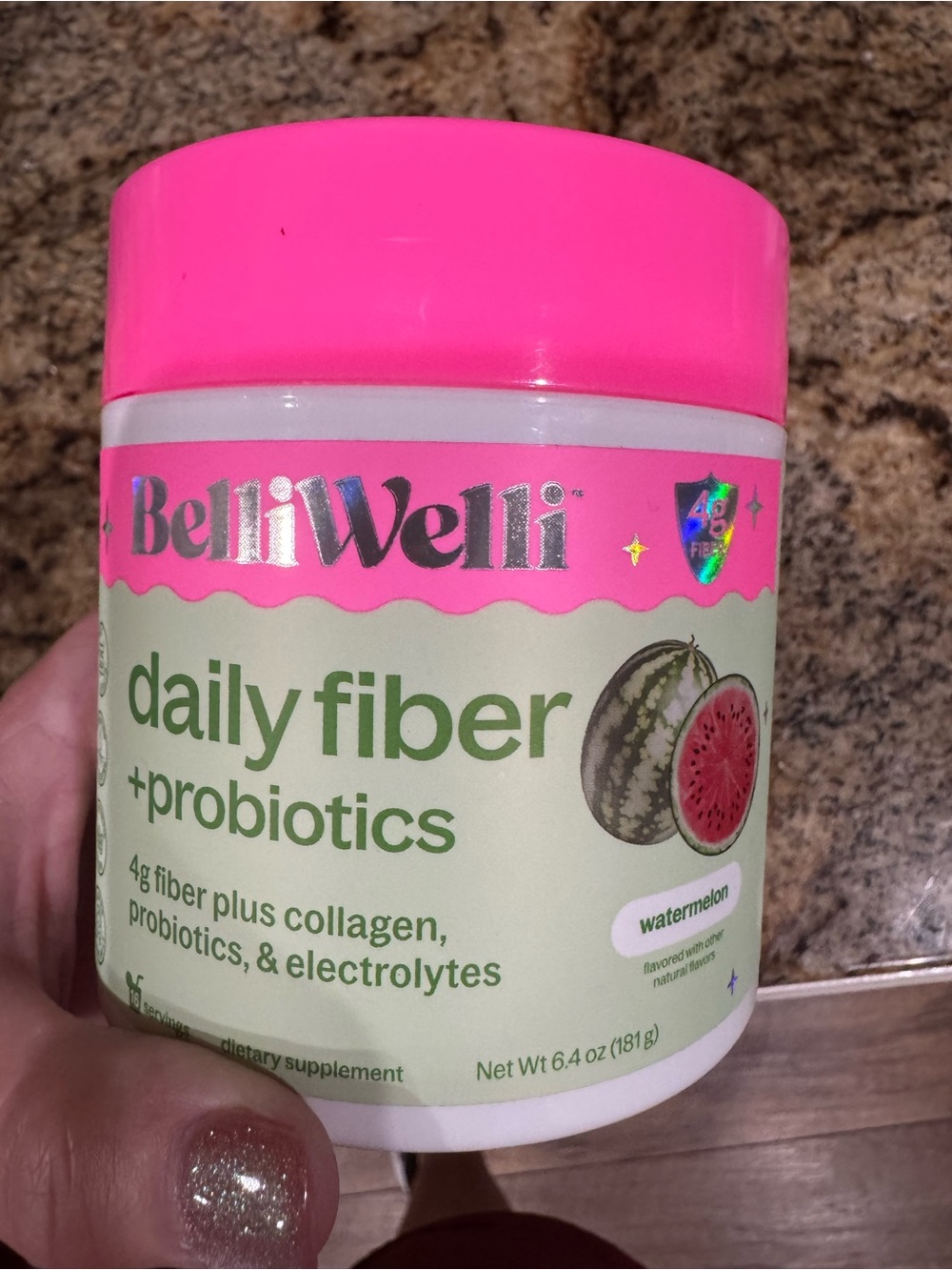 Daily Fiber + Probiotics Powder - Pink